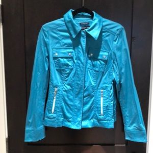 Jones New York Jacket sz M with silver accents